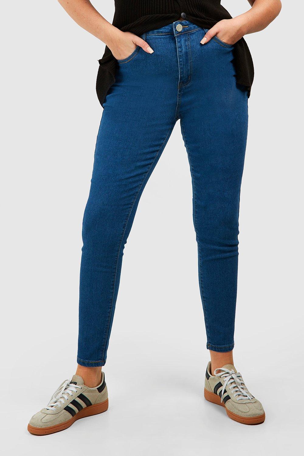 Plus 5 Pocket Stretch Skinny Jeans boohoo